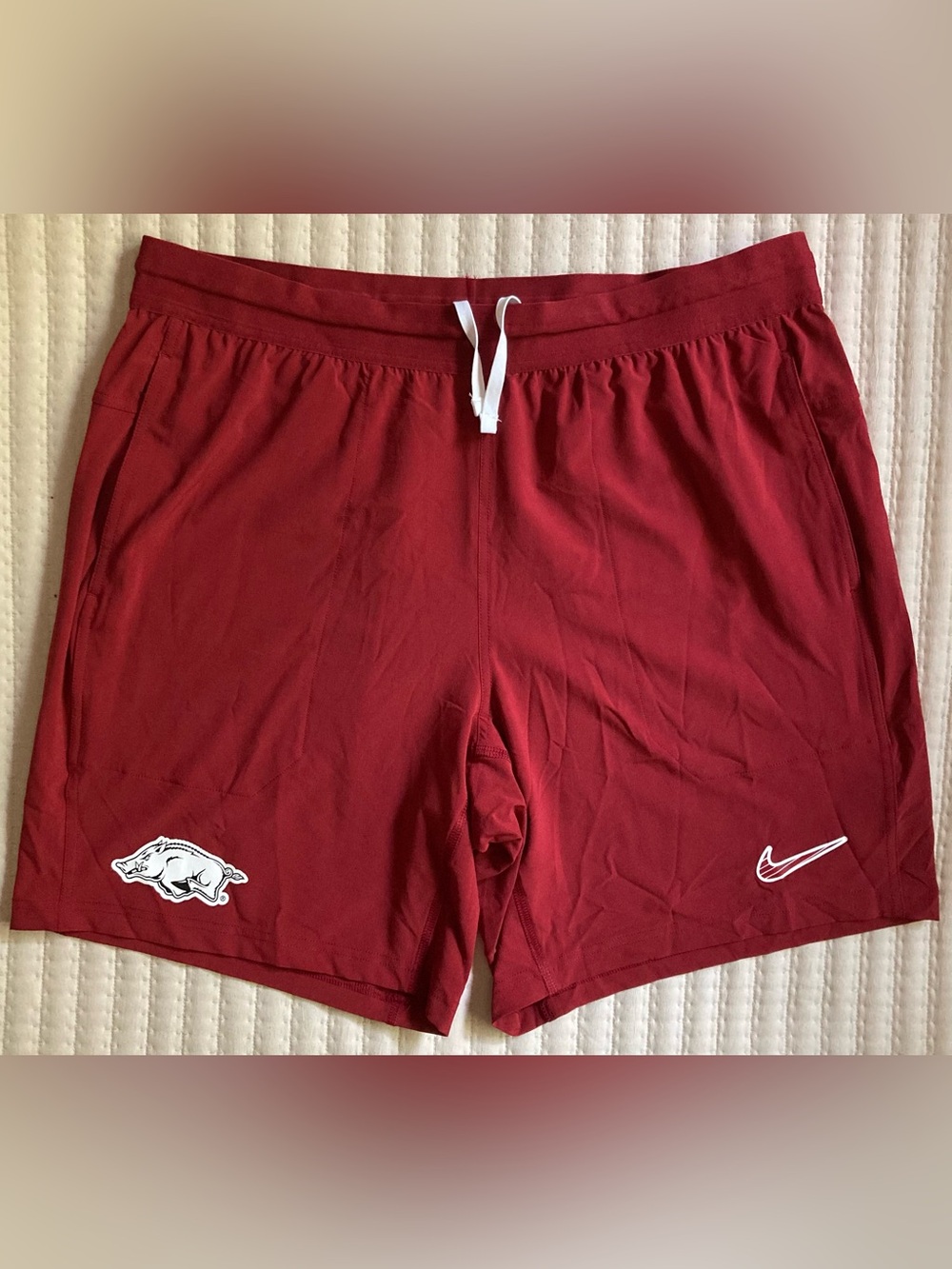 Arkansas Razorbacks Nike Dri Fit Athletic Shorts Men’s XL Red 8” Gym Running